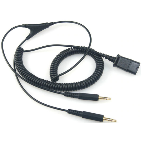 Jabra Quick Disconnect to Dual 3.5mm Jack for PC