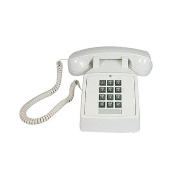 Cortelco Desk Phone with Volume - White
