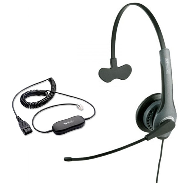 Jabra GN 2020 Tele Mono Corded Headset with GN1200 Cable