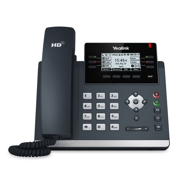 Yealink YEA-SIP-T41P Ethernet Ports IP Desk Corded Phone