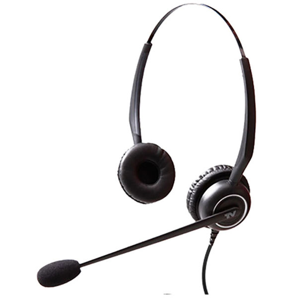 Cortelco Noise Cancelling Binaural Wired Headset