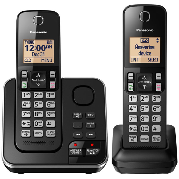 Panasonic KX-TGC362B DECT 6.0 Expendable Digital Cordless Phones