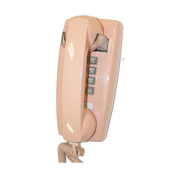 Cortelco Wall Phone with Volume - Beige