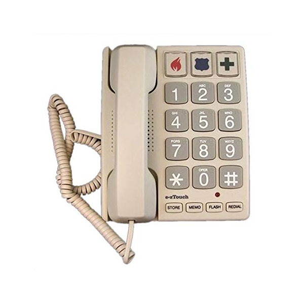Cortelco Big Button SAND EZ Touch Corded Phone