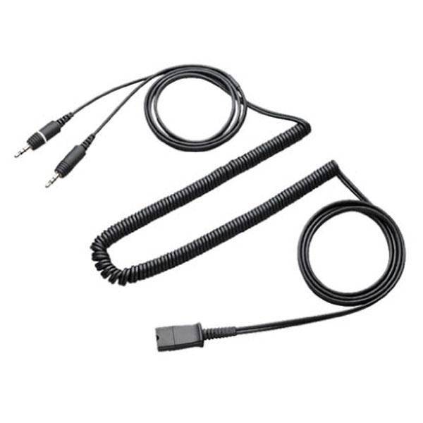 Plantronics QD to Dual 3.5MM plugs Stereo Adapter