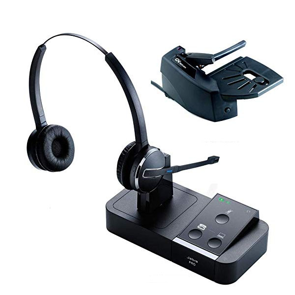 Jabra PRO 9450 Duo Bluetooth Headset with Lifter