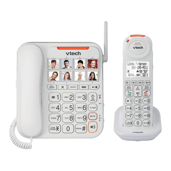 Vtech VT-SN5147 Caller ID Careline Amplified Corded/Cordless Phone