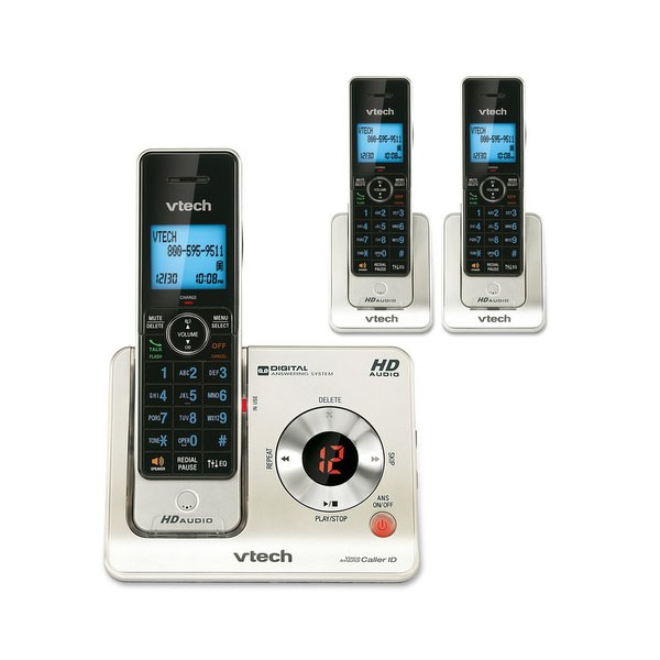 Vtech VT-LS6425-3 Backlit Keys Expandable Cordless Phones - 3HS
