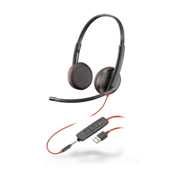 Plantronics Blackwire 3225 USB-A Stereo Wired Headset