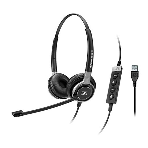 Sennheiser Dual-sided bluetooth headset and USB cable