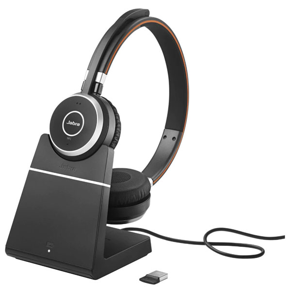 Jabra Evolve 65 Stereo USB MS Wireless Headset with Charging Stand