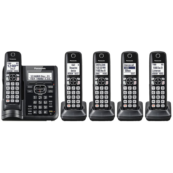 Panasonic KX-TGF545B Caller ID Dual Keypad Cordless Handsets