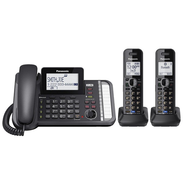 Panasonic KX-TG9582B Expandable Link2Cell Cordless/Corded Phone - 2HS