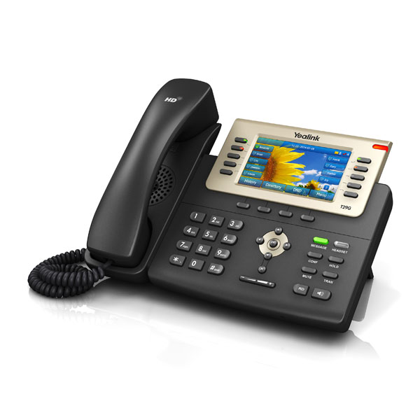 Yealink YEA-SIP-T29G Caller ID Executive IP Corded Phone w/POE