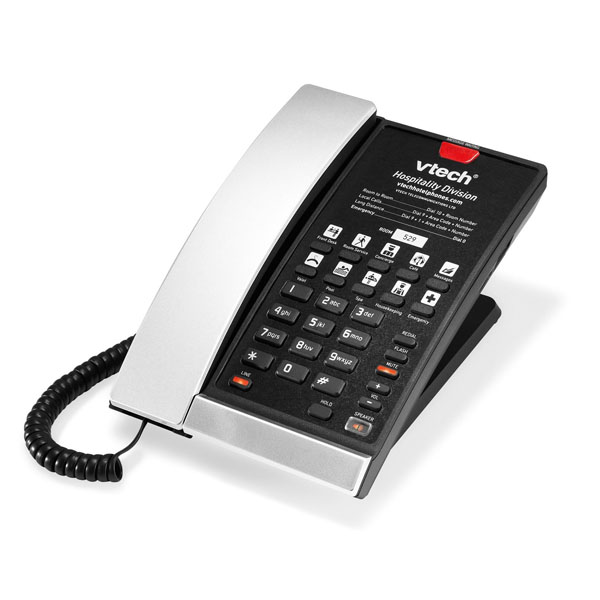 Vtech VTH-S2210-L-SB SIP 1-Line Corded Phone - Silver